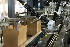 Verpackungsmaschinen bei der Arbeit